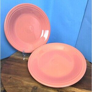 Set of 2 Fiesta Dinner Plates 10.5" Flamingo (Retired Color)